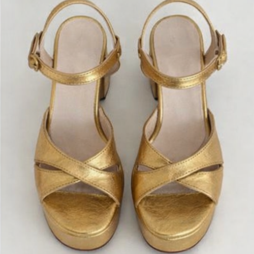 Sanadalias de Fiesta Dorado