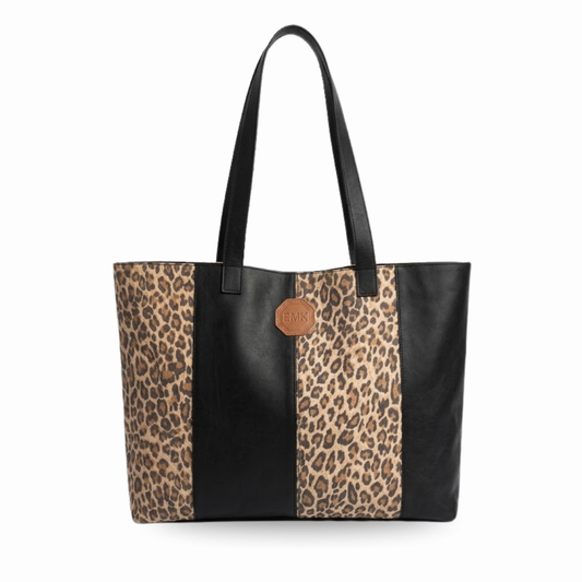 Cartera Oslo Animal print negro Combinada