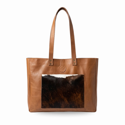Cartera Oslo Marrón vaca combinada
