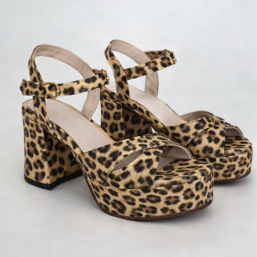 Sanadalias de Fiesta Animal Print