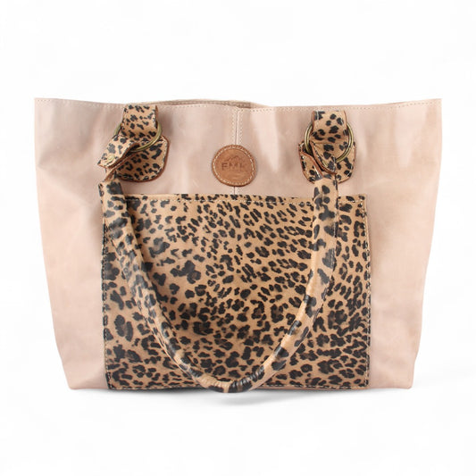 Cartera Oslo Animal Print Beige