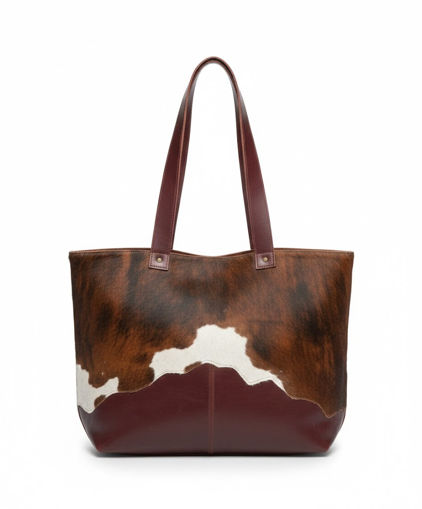 Cartera Oslo Marrón y Vaca